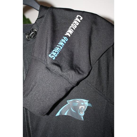 Carolina Panthers Black Women's 2XL Zip Up Jacket Hooded NFL Team Fleece - Picture 4 of 6